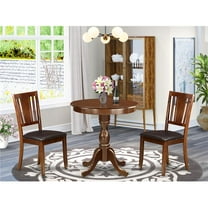 3 Piece Eden Modern Dining Room Set - Mahogany