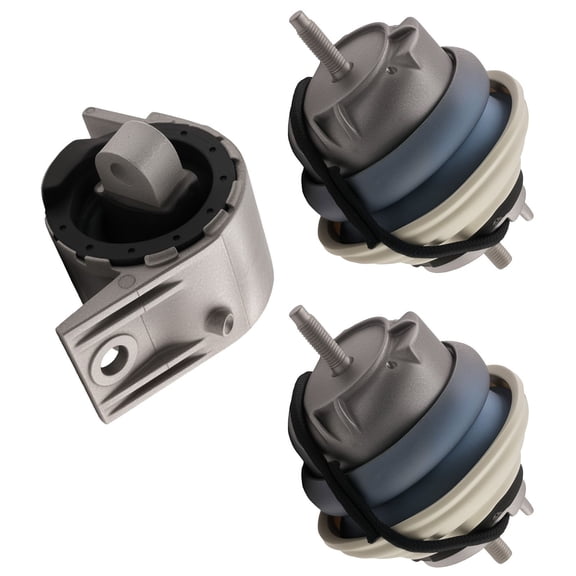 3-Piece Engine Motor Mount Kit for Jaguar XF 3.0L 2009 XJ 5.0L 2010-2013, Replacement for C2D16622 C2D38505, Includes Left, Right & Transmission Mounts, Aluminum & Rubber Construction
