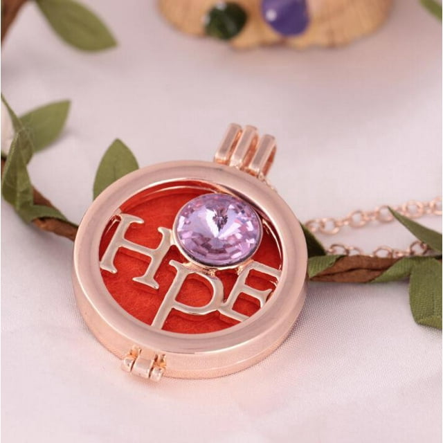 3 Piece Essential Oil Diffuser Aromatherapy Necklace Alloy Diamond Long