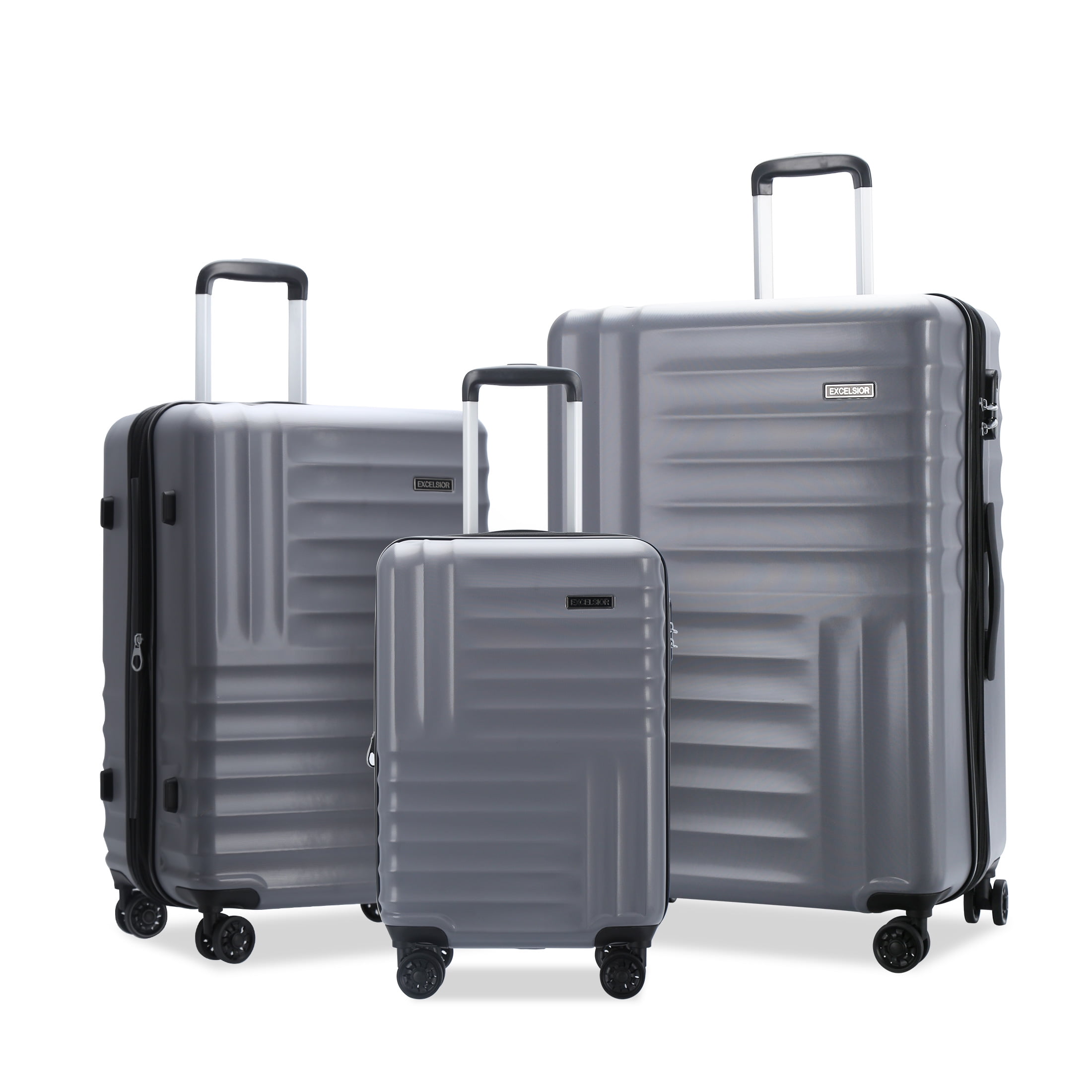 3Piece Expandable Hard Luggage Sets ,20"+24"+28" Large Capacity Travel