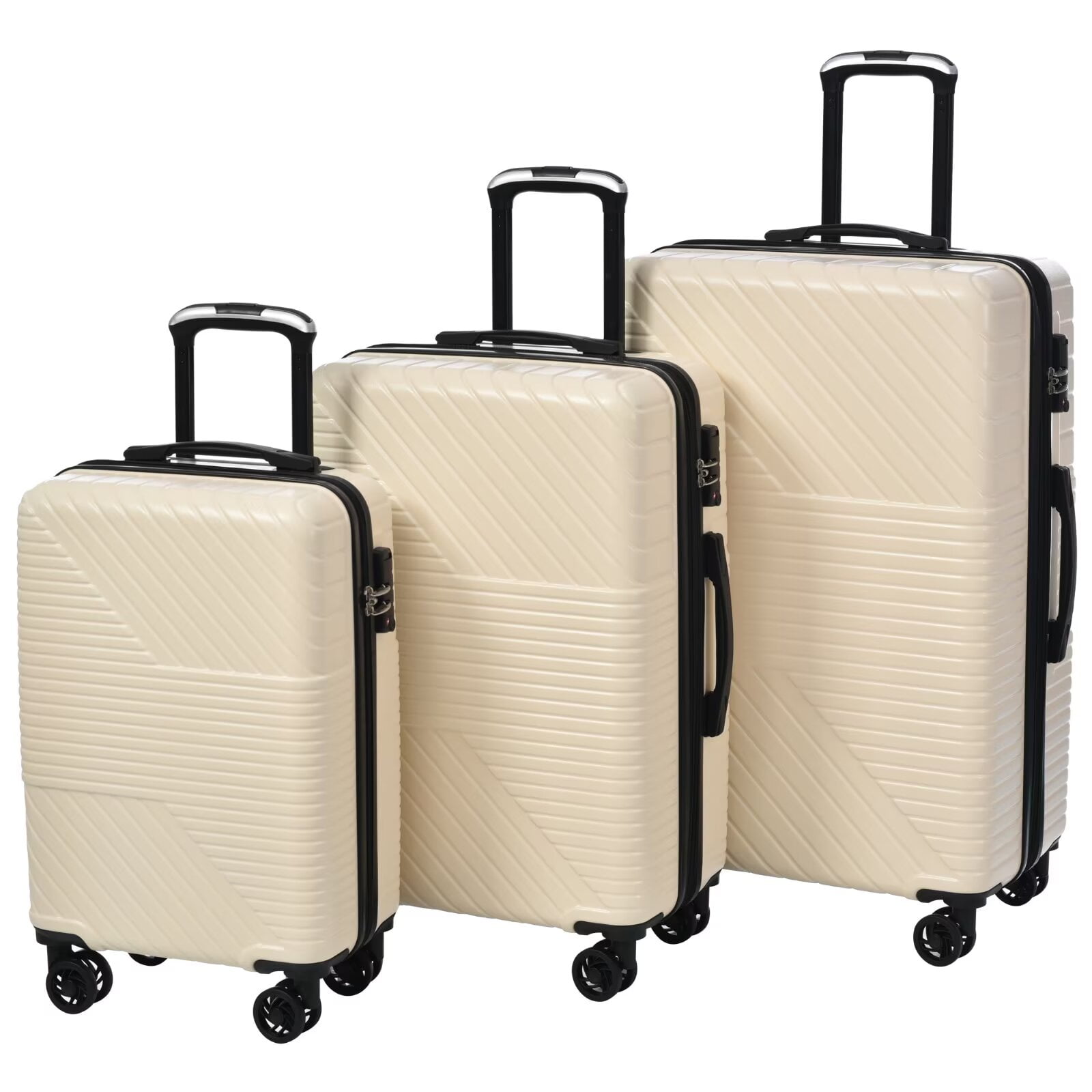 3 Piece Expandable Hardshell Luggage Sets, 20/24/28inch Lightweight