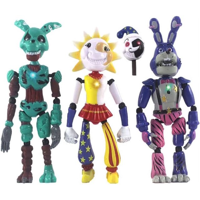 3Piece FNAF GameInspired Action Figures Set Bonnie Bear, Security