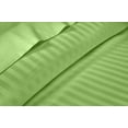 thumbnail image 1 of 3 Piece Fitted Sheet Set , 100% Egyptian Cotton 15" Deep Pocket Fitted Bed Sheets 400-Thread-Count Fitted Sheet, Fade Resistant Soft & Sateen Weave and Luxury, Queen Size -Sage Stripe, 1 of 4