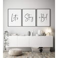 thumbnail image 1 of 3 Piece Framed Art Prints Lets Stay in Bed Poster Pictures Canvas Wall Painting for Living Room Bedroom Decoration, 1 of 4