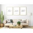 thumbnail image 1 of 3 Piece Framed Art Prints Love Never Fails Sign Poster Pictures Love Quote Canvas Wall Painting for Home Christian Bedroom Decoration with Inner Frame, 1 of 4