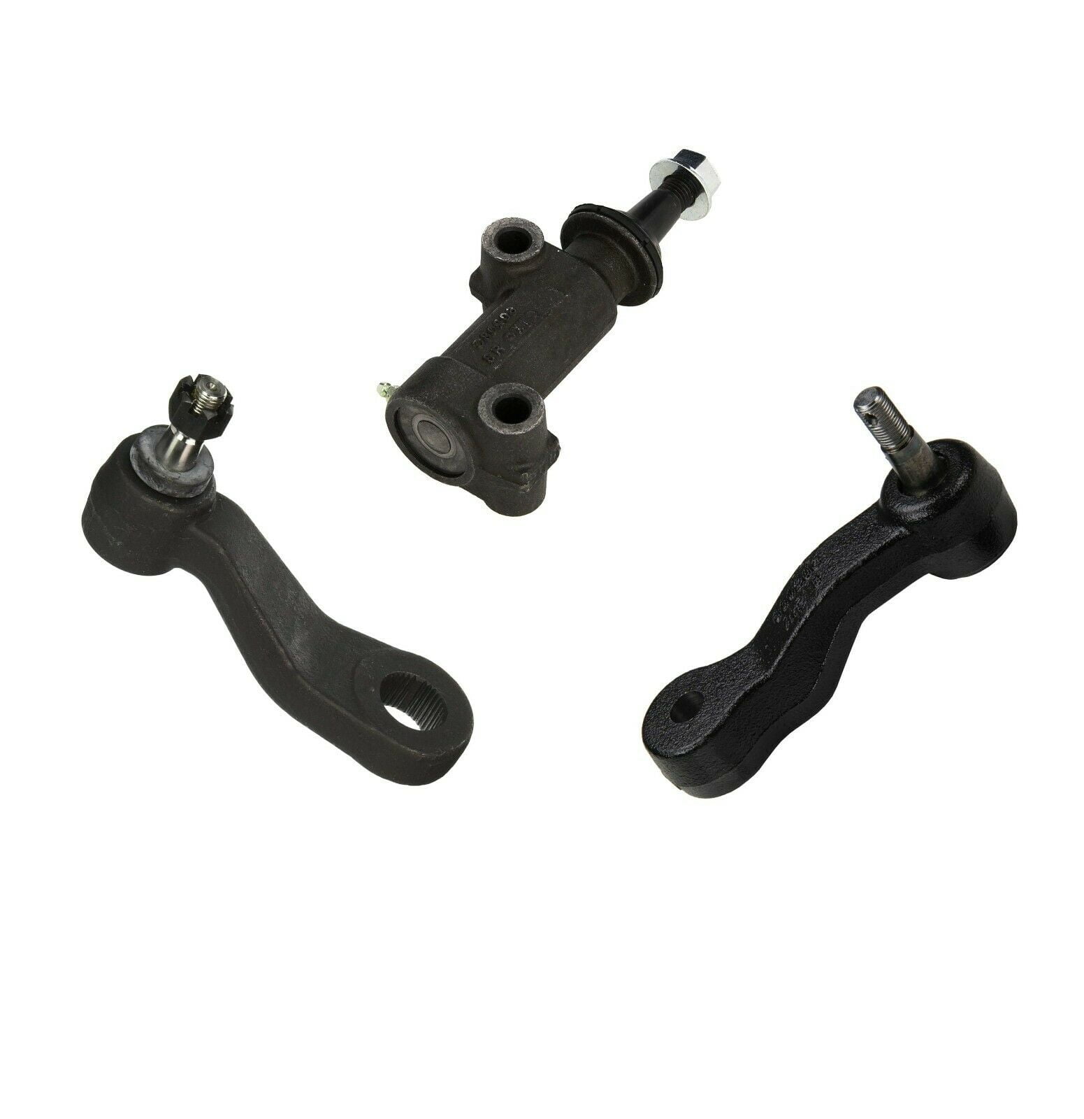 3 Piece Front Steering Kit Idler Arm, Pitman Arm 4 Grooves and Idler