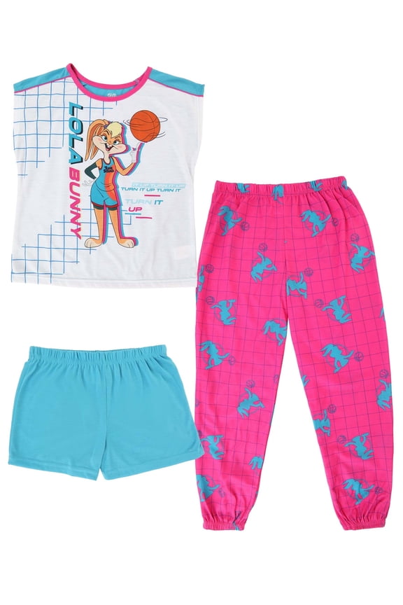 3 Piece Girls Space Jam 2 Sleep Set