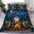 thumbnail image 1 of 3-Piece Gnome 3D Duvet Cover Set – Cute Animal Print Bedding for Boys & Girls, 1 Duvet Cover + 2 Pillowcases, Soft Breathable Comforter Cover for All Seasons, 1 of 6