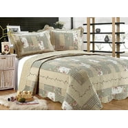 Set Copripiumino Reversibile Lush Decor Grayson Farmhouse, 3 Pezzi, Quadri Plaid Blu Navy E Rosso, Matrimoniale, 100% Poliestere