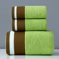 thumbnail image 1 of 3-Piece Grey Bathroom Towel Set,1 Cotton Hand Towels &2 Bath Towel,Soft Hotel-Style Decor, 1 of 5