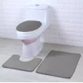 thumbnail image 1 of 3 Piece Grey Ultra Soft Thick Memory Foam Non-Slip Absorbent Bathroom Bath Mat Set, 1 of 3
