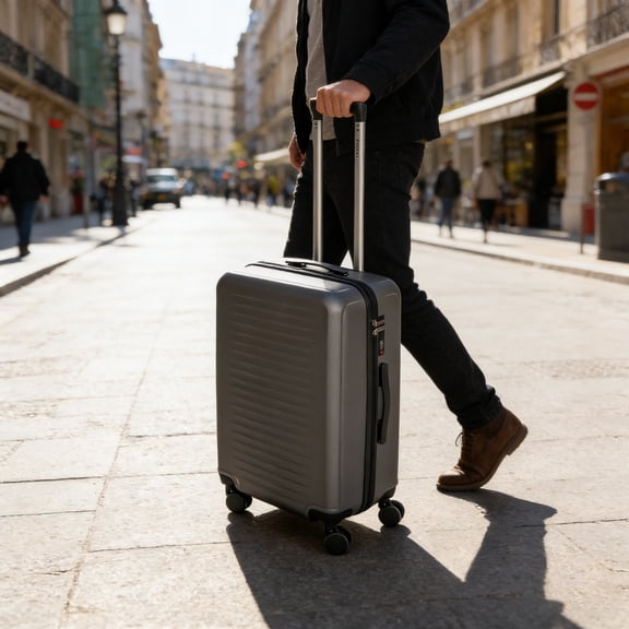 3-Piece Hardshell Lightweight Luggage Set with Spinner Wheels, 20/24/28in, Travel Suitcase for Men Women