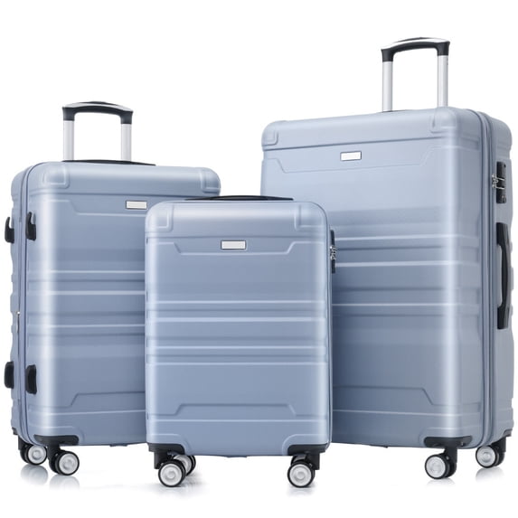 3 Piece Hardshell Luggage Set, Expandable Suitcase Sets with Spinner Wheels and TSA Lock