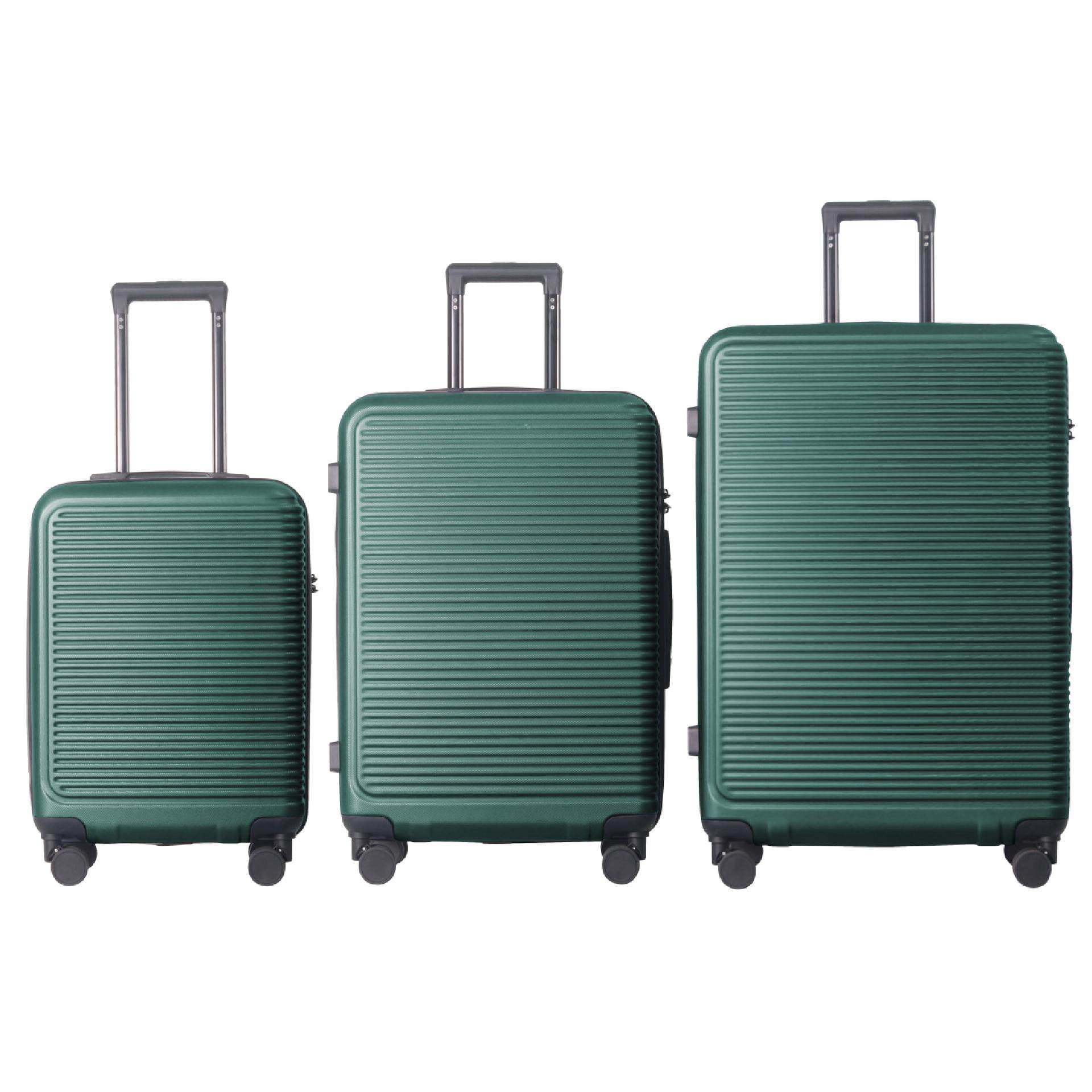 3-Piece Hardshell Luggage Set with TSA Lock, Lightweight ABS Spinner Suitcases (20/24/28in)