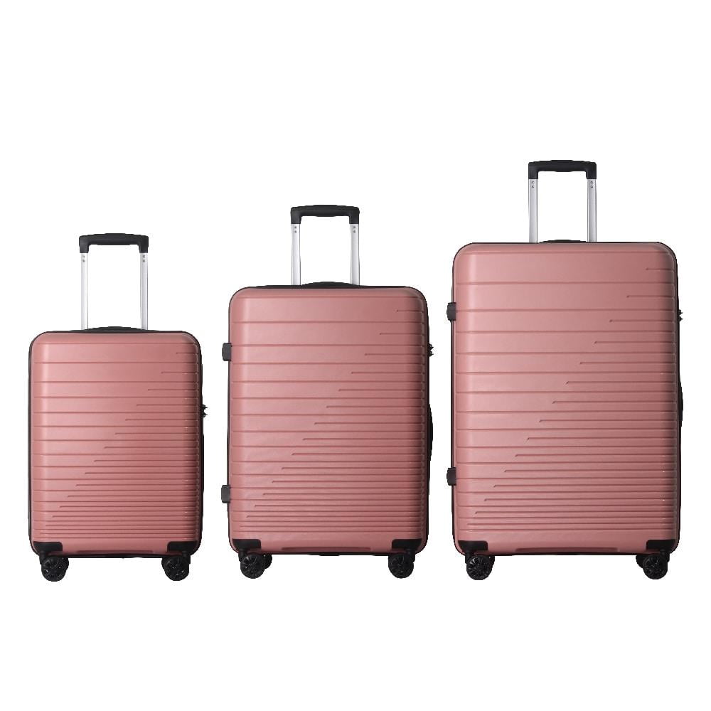 3-Piece Hardshell Luggage Set with TSA Lock, Spinner Wheels, Lightweight PP Suitcase (20/24/28 in)
