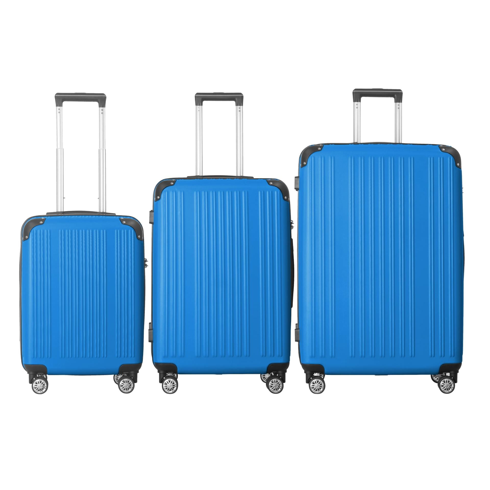 3-Piece Hardshell Luggage Set with TSA Lock, Spinner Wheels & Nested Design (20/24/28 in)