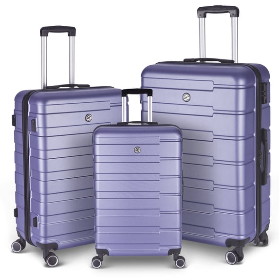 3 Piece Hardshell Luggage Suitcase Sets Hardside Carryon Luggage Set With 360 Degree Spinner Wheels For Travel (20"/24"/28")