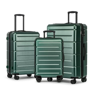 3 Piece Hardside Carry On Luggage Sets TSA Lock Spinner Wheels 22"26"30" Suitcase with Cup Holder