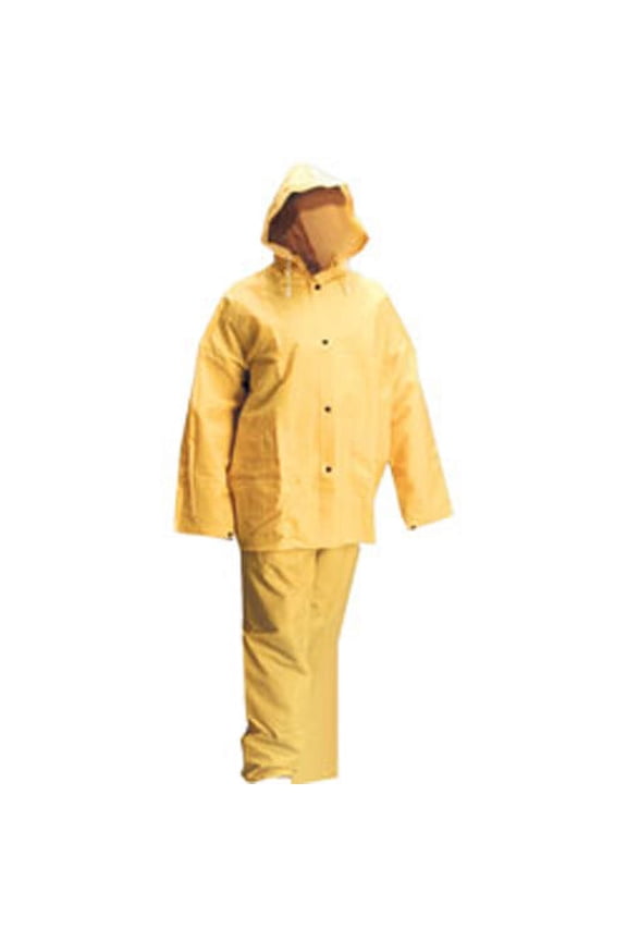 3-Piece Hi Vis PVC Rain Suit - 5XL, Neon Green