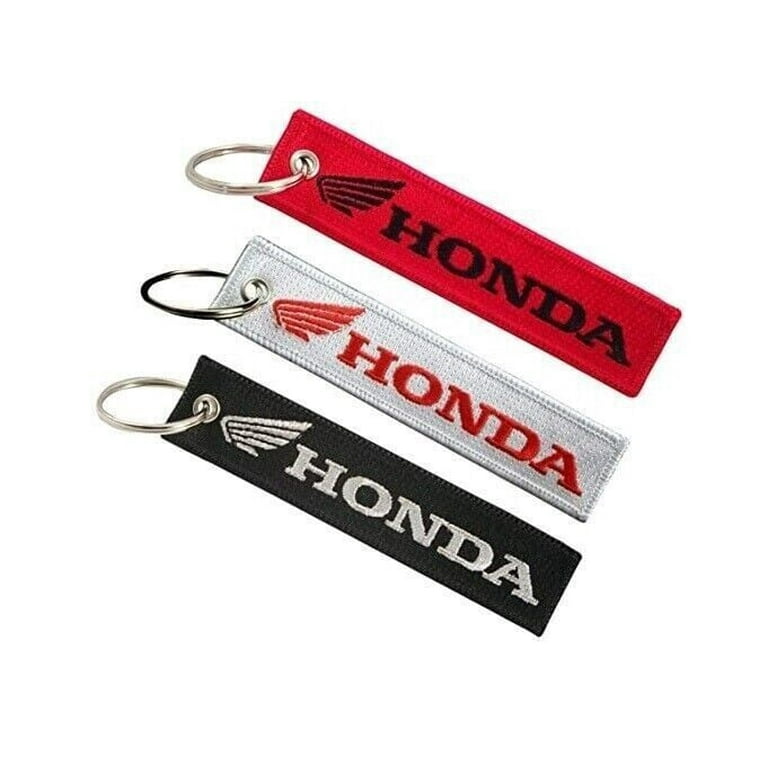 yaraketa Honda Motorcycle Keychain Set, Multicolor Double-Sided