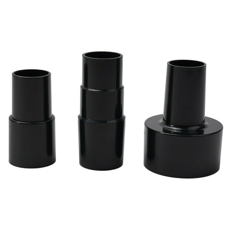 3-Piece Hose Adapter Set 2.5" To 1.5", 1.5" To 1.25" Wet/Dry Vacuum Cleaner Reducer Attachment Converter Dust Hose Replace
