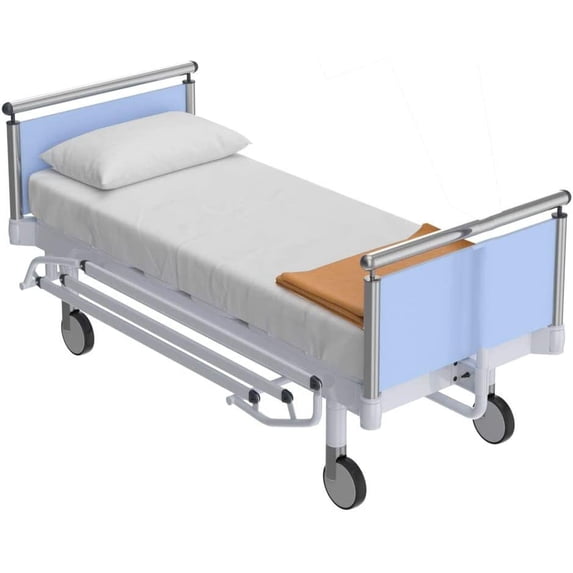 3 Piece Hospital Bed Sheet Set Sheets for Hospital Bed Cotton - Hospital Bed Sheets Fitted Sets - Egyptian Cotton 400 TC - Hospital Bed Sheets (White, 36" x 84"x 6")