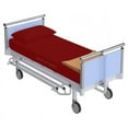 thumbnail image 1 of 3 Piece Hospital Bed Sheet Set Standard Sheets for Hospital Bed Cotton - Hospital Bed Sheets Fitted Sets - Egyptian Cotton 400 TC - Hospital Bed Sheets (Blood Red, Standard 36" x 80"x 6"), 1 of 3
