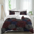 thumbnail image 1 of 3 Piece Independence Day Duvet Cover Set Twin Size,Microfiber Comforter/Quilt Cover with Corner Ties and 2 Pillowcases,Red Blue Fireworks Vintage Abstract All Season Soft Bedding with Zipper Closure, 1 of 8