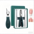 thumbnail image 1 of 3-Piece Ingrown Toenail Clipper Set, Stainless Steel Nail Care Kit with Beak Angle Clippers, Nail File & Cleaner, Ergonomic Tools for Thick Nails & Seniors, 1 of 10