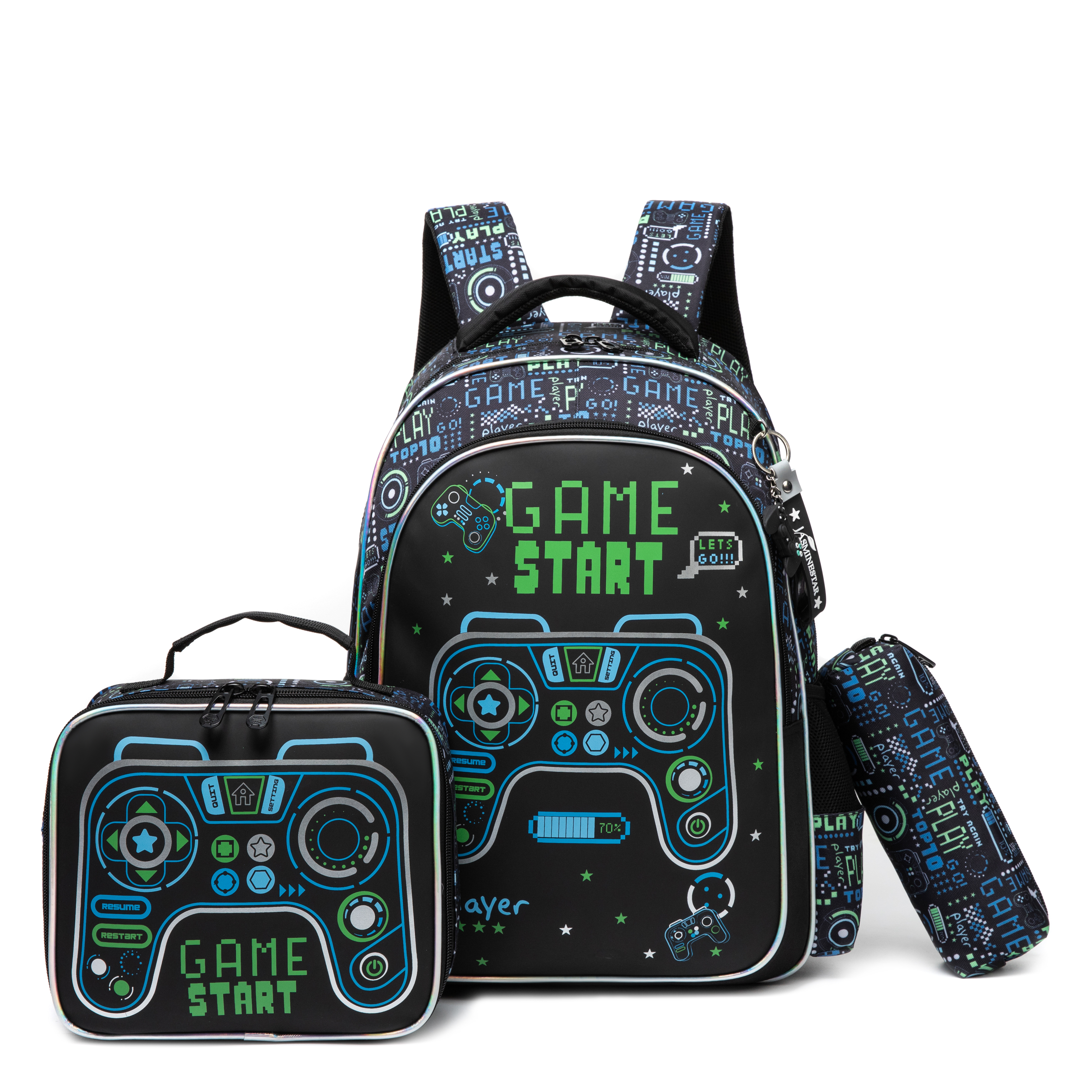 3-Piece Kids Backpack for School with Lunch Bag Pencil Case - Walmart.com