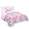 thumbnail image 1 of 3 Piece Kids Bedspread Quilts Set A72 Butterfly, 1 of 3