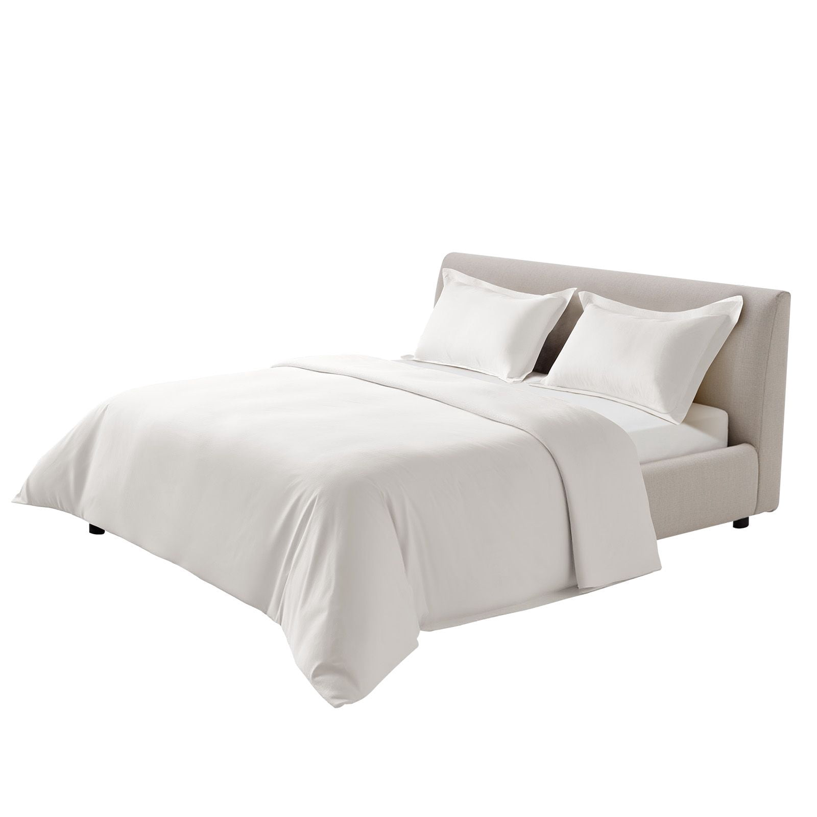 3-Piece King Duvet Cover Set 100% Pure Cotton Double Zipper 6 Corner Ties for Bedroom Guest Room