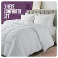 3Piece King Size Hotelier Essential Down Alternative White Comforter