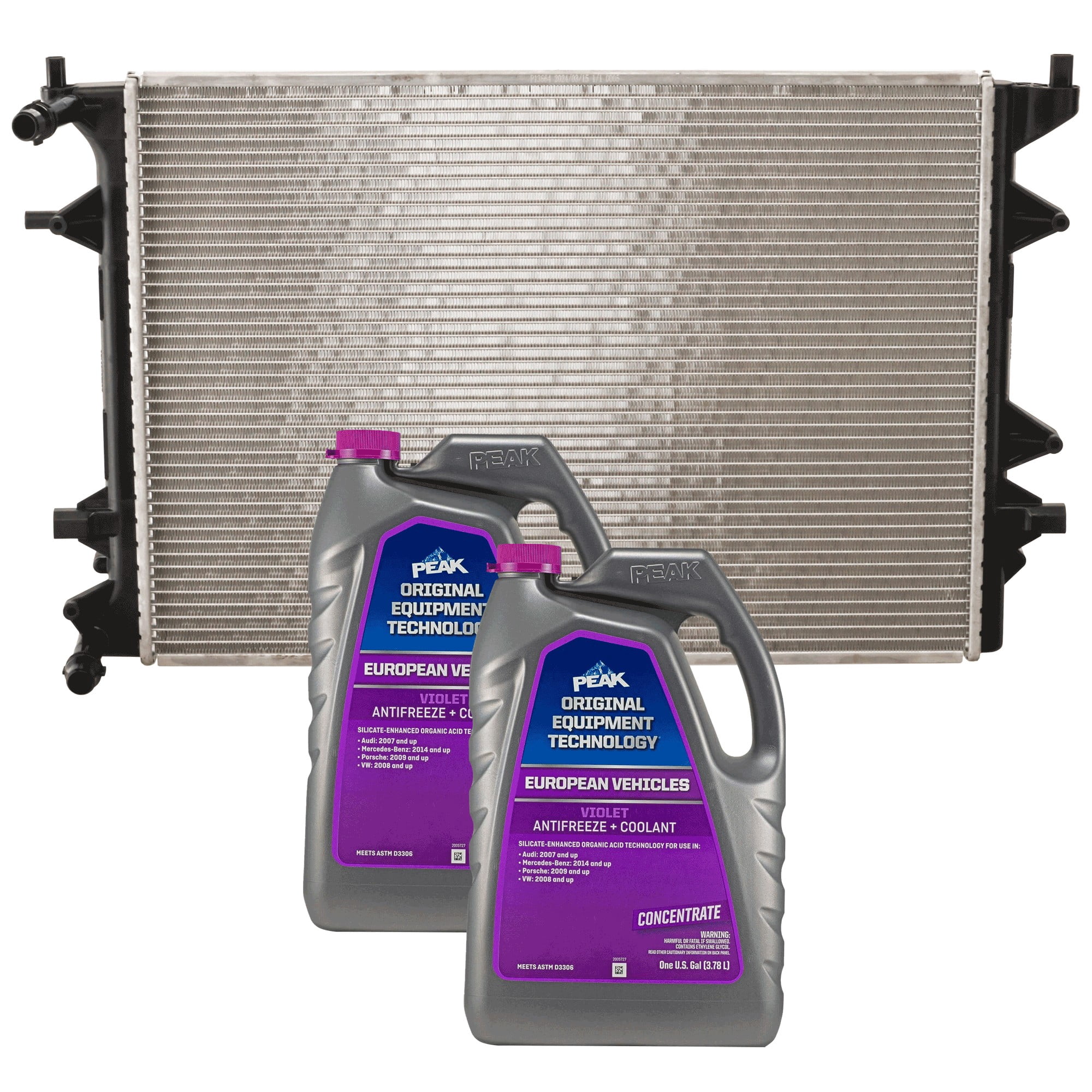 3-Piece Kit Radiator 1.4L 4Cyl Includes (1) Radiator and (2) Coolant ...