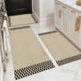 thumbnail image 1 of 3-Piece Kitchen Rugs Sets, Non-Slip & Washable Floor Mats, Water-Absorbent Area Pad, Standing Desk Mat for Office, Home, Doorway, Laundry, Kitchen Accessories, 1 of 10