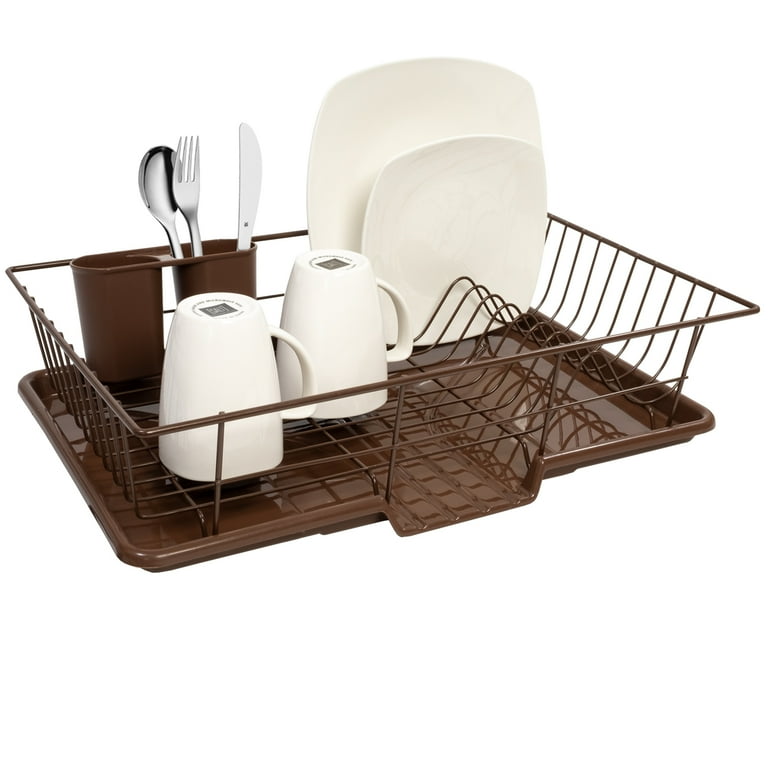 3 Piece Kitchen Sink Dish Drainer Set Various Colors to Choose From Walmart