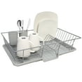thumbnail image 1 of 3-Piece Kitchen Sink Dish Drainer Set - Various Colors to Choose From, 1 of 4