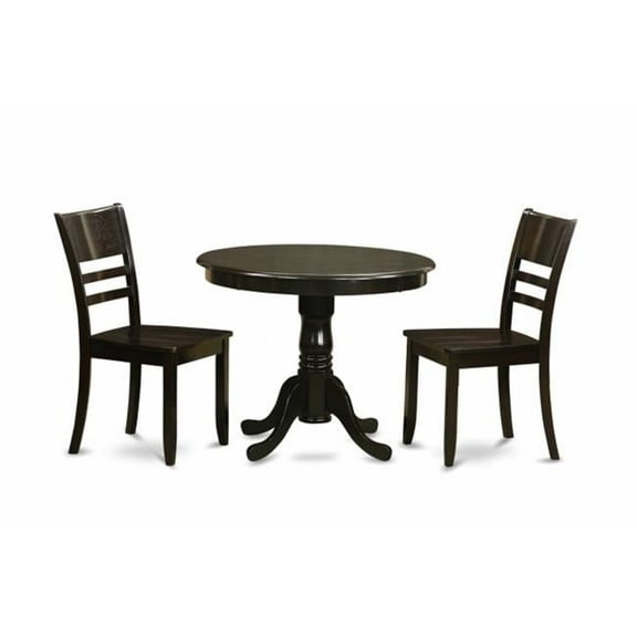 3 Piece Kitchen Table Set-Kitchen Dining Nook Plus 4 Dining Chairs