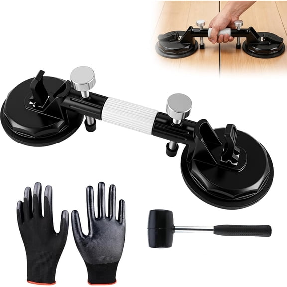 3 Piece Laminate Floor Gap Fixer Tool, Plank Grabber Floor Fix Pro, Floor Suction Cup Tool (Only Applicable To Smooth Flat Floors)