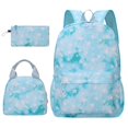 thumbnail image 1 of 3 Piece Laptop Backpack Set, 15.6 Inch Computer Bag with Lunch Box & Pencil Case, Water Resistant Star Pattern School Bookbag for Teen Student Travel Daily Use, Large Capacity Daypack Bundle, 1 of 5