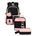 thumbnail image 1 of 3-Piece Large Capacity Backpack Set with Lunch Bag and Pencil Case, Waterproof Laptop Bookbag for Travel and Daily Commute, Lightweight Computer Daypack for Men Women, Great for Work Weekend Trips, 1 of 7