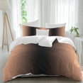 thumbnail image 1 of 3 Piece LightSalmon Black Ombre Duvet Cover Set Twin Size,Microfiber Comforter/Quilt Cover with Corner Ties and 2 Pillowcases,Modern Gradient Abstract Art All Season Soft Bedding with Zipper Closure, 1 of 8