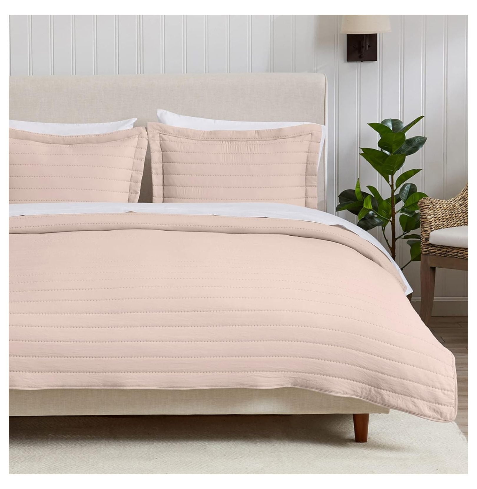 ENASAL Cotton Jacquard Bedspread Quilt Bedding Sets Queen