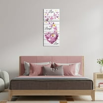 Visual Art Decor Live Laugh Love Wall Decor 12" x 16" Framed Canvas Art Prints, Set of 3