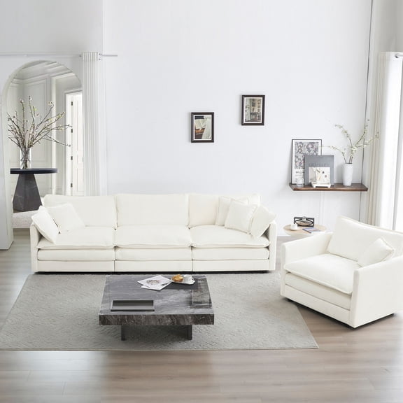 3 - Piece Living Room Sofa Set | Adaptable for Different Room Decor | Enjoy Comfort in a Breathable Fabric