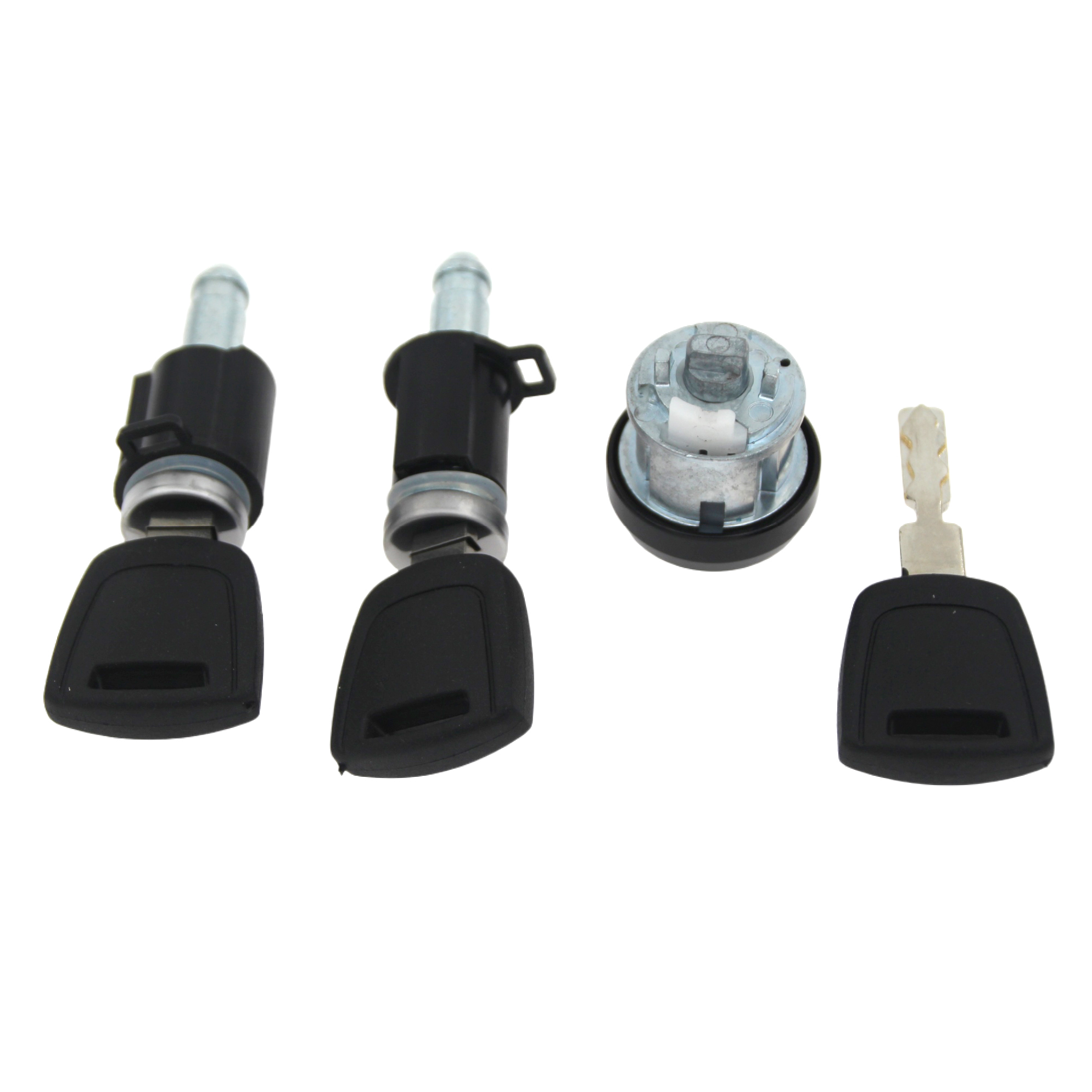 3 Piece Lock Set - Cylinder Door Lock Kit with 3 Keys, Ignition Switch ...