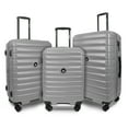 thumbnail image 1 of 3 Piece Hardshell Luggage Set Expandable Hardside Suitcase with Spinner Wheels and TSA Lock, Lightweight Carry on and Checked Luggage 20" 25" 29", Silver, LA13601, 1 of 8