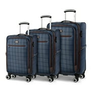 3 Piece Softside Luggage Set Lightweight Spinner Expandable Suitcases with TSA Lock, 20/26/30, XJ2511#2