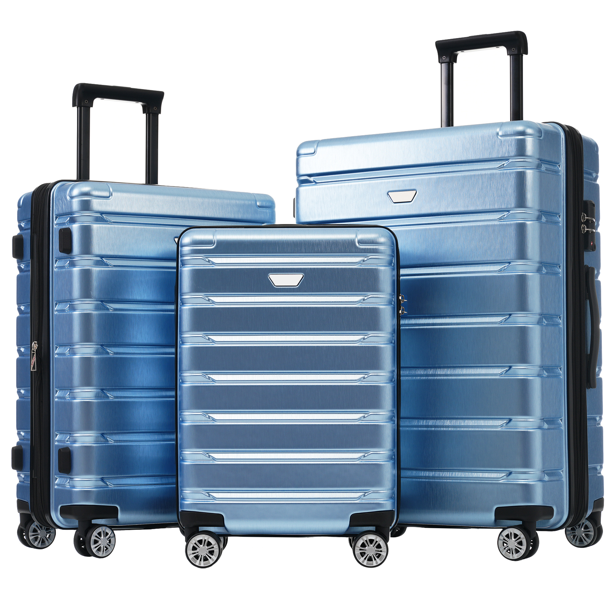 3 Piece Luggage Set Suitcase Set, Lightweight Durable Suitcase With