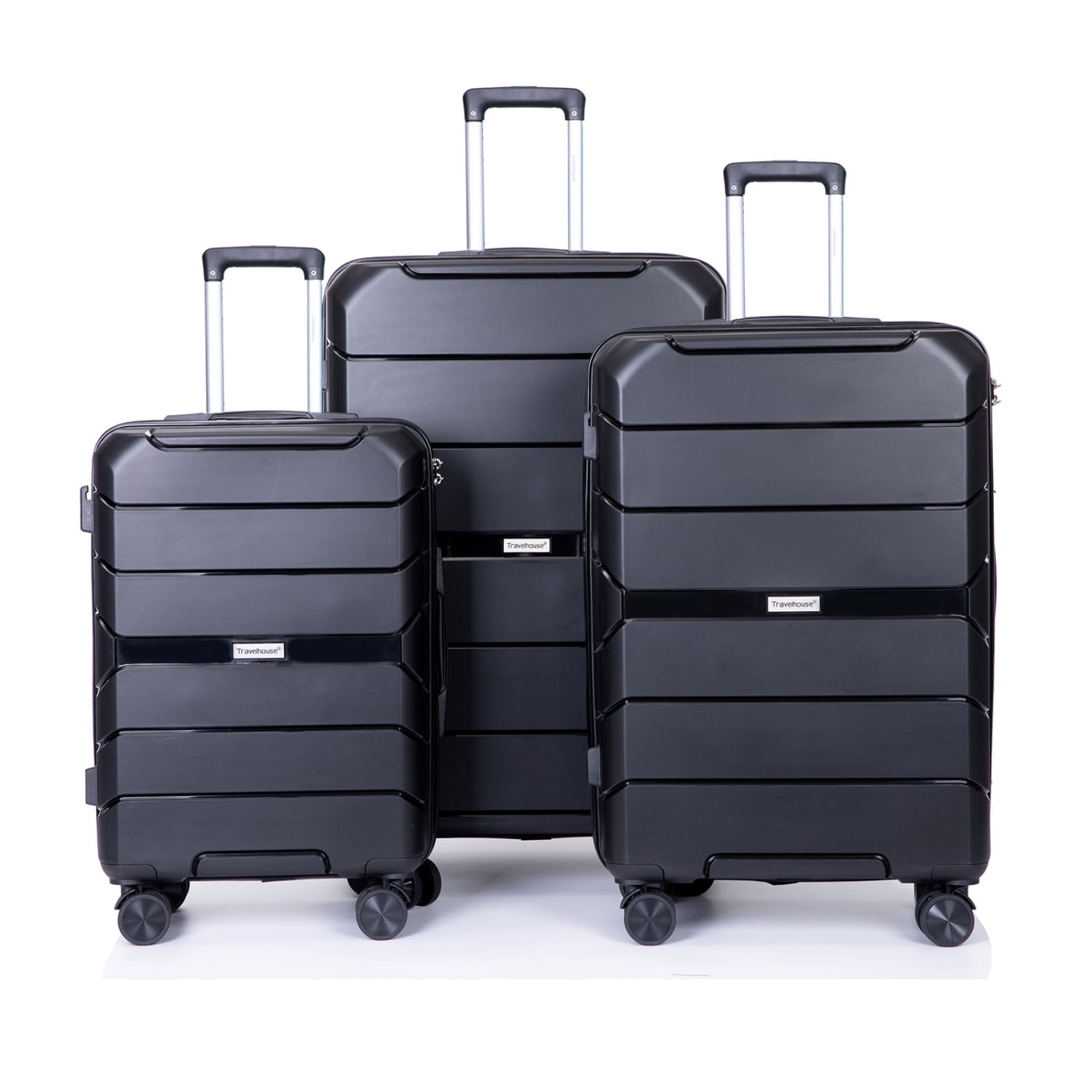 3 Piece Luggage Sets,Expandable ABS Lightweight Hardshell Spinner